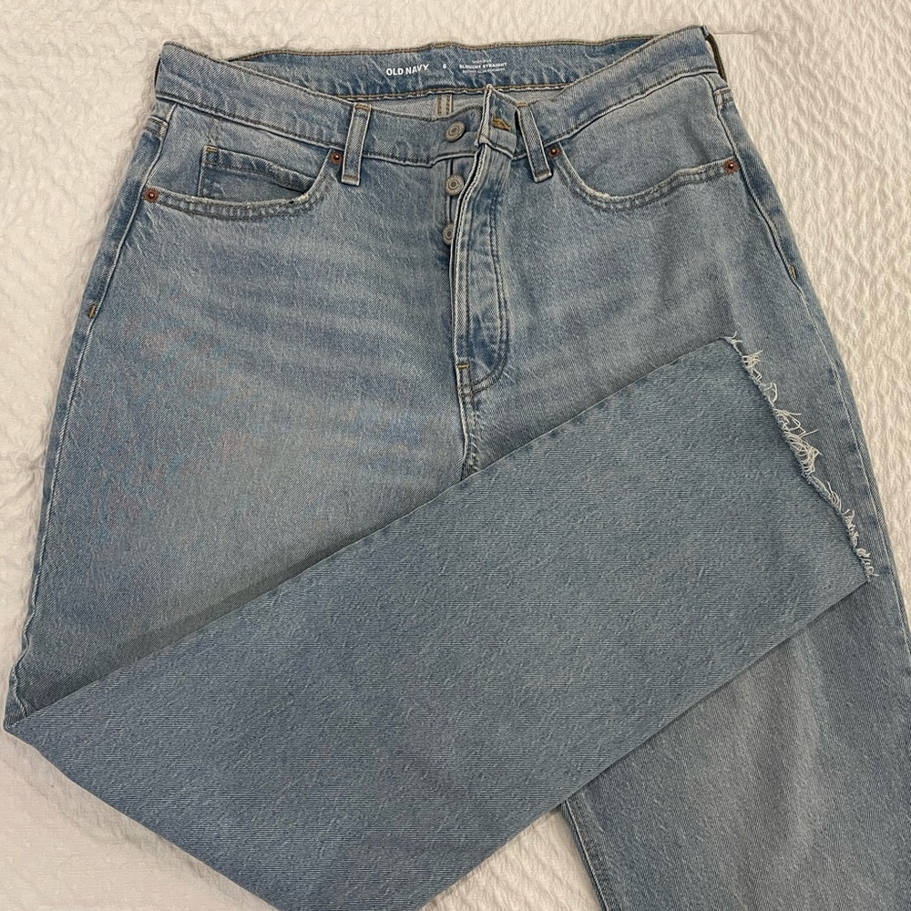 Old Navy High-Rise Slouchy Straight Denim